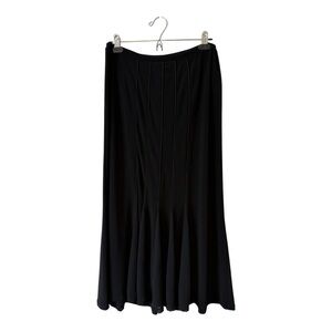 Joseph Ribkoff Vintage Long Black Flare Skirt - Size 10